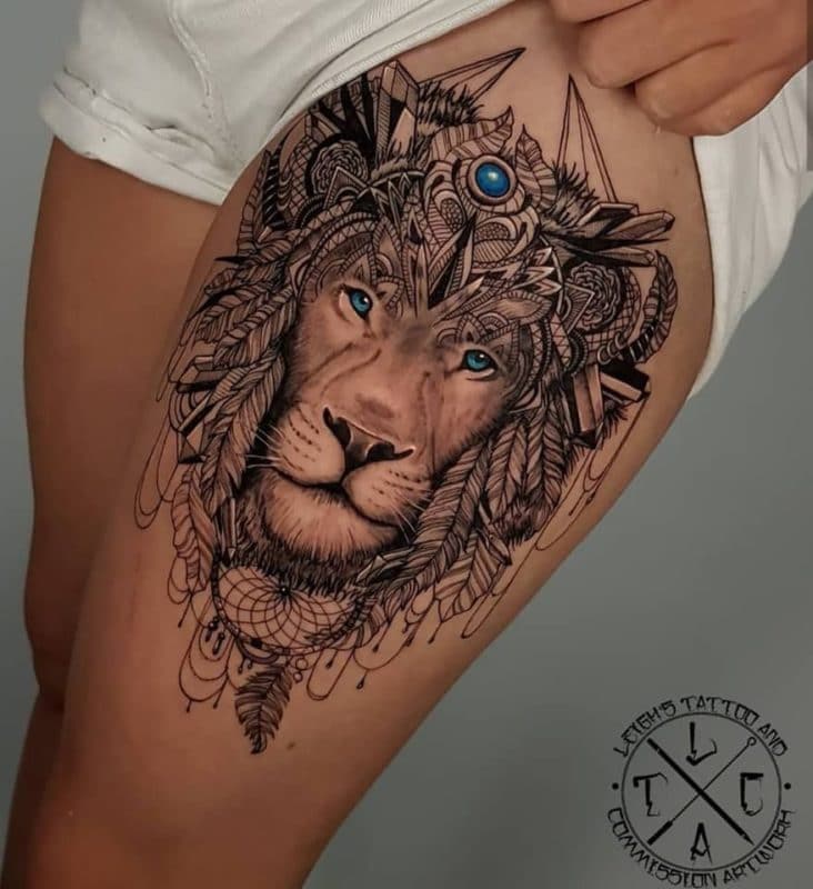 Tatouage lion