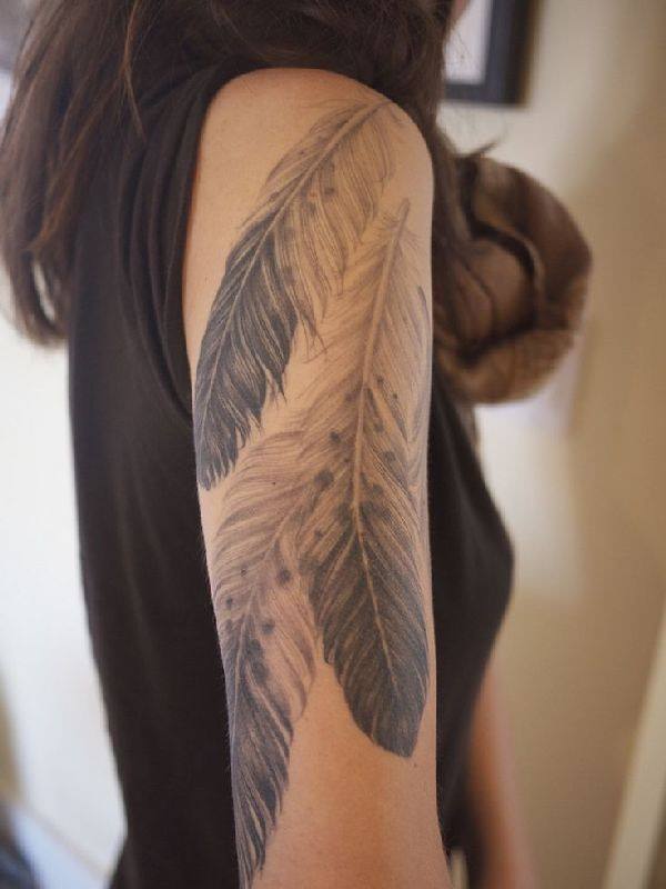 belles idées tatougaes plumes